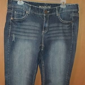 Maurices Dark Wash Bootcut Jeans Size 20